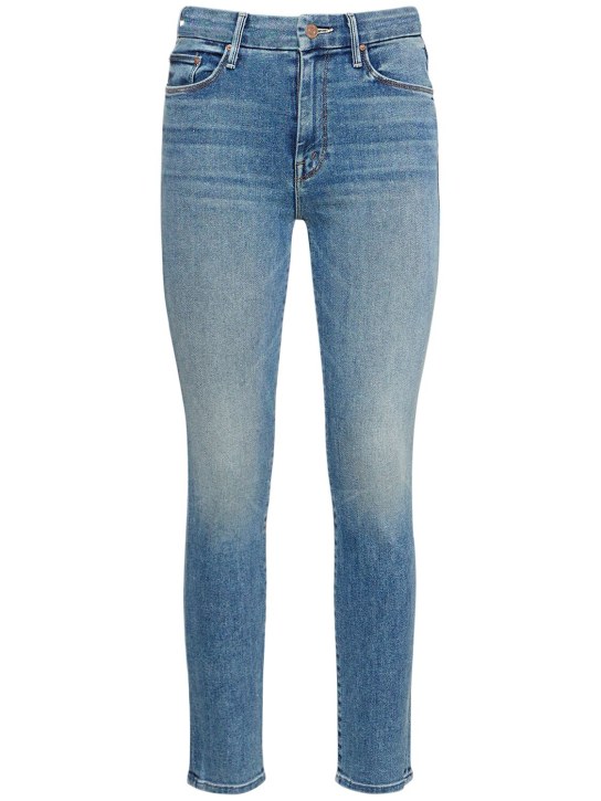 Mother: The Looker Ankle skinny jeans - Blue - women_0 | Luisa Via Roma