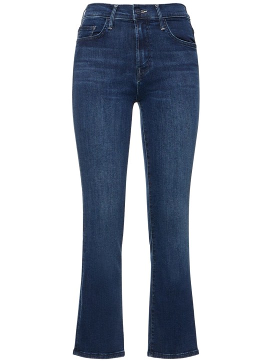 Mother: The Insider ankle mid rise jeans - Blue - women_0 | Luisa Via Roma