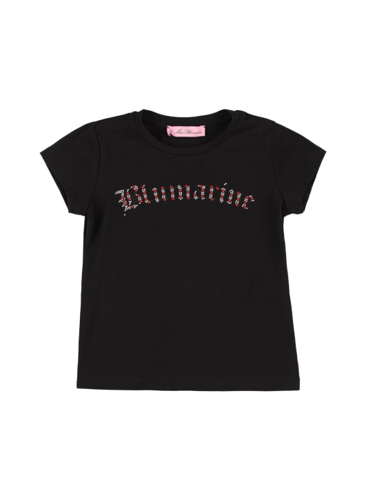 Logo cotton jersey t-shirt - Miss Blumarine - Girls | Luisaviaroma