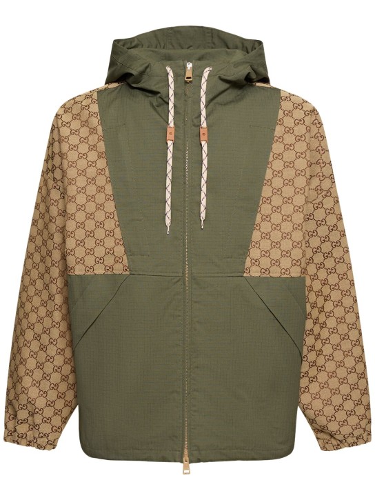 GUCCI Logo-Jacquard Wool-Blend Fleece and Shell Half-Zip Track Jacket for  Men