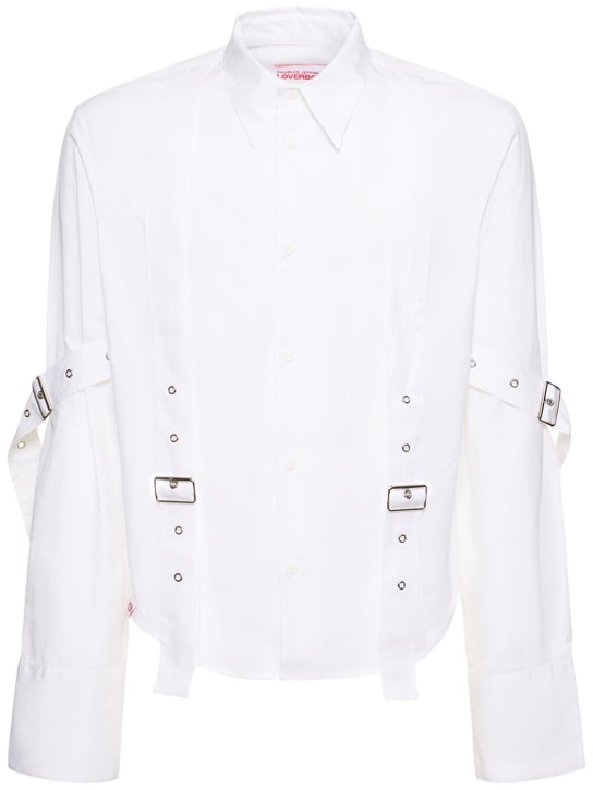 Charles Jeffrey LOVERBOY: オーガニックコットンシャツ - ホワイト - men_0 | Luisa Via Roma