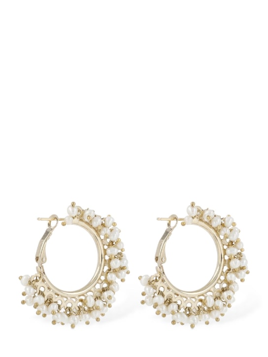 Rosantica: Vivace pearl hoop earrings - women_1 | Luisa Via Roma