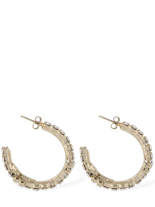 Rosantica: Camilla crystal hoop earrings - women_1 | Luisa Via Roma
