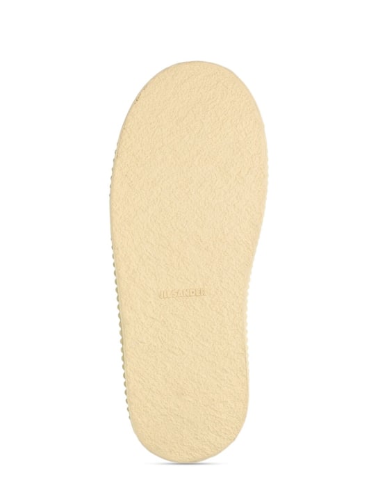 Jil Sander: 40 mm hohe Sneakers aus vulkanisiertem Canvas - Gelb - women_4 | Luisa Via Roma