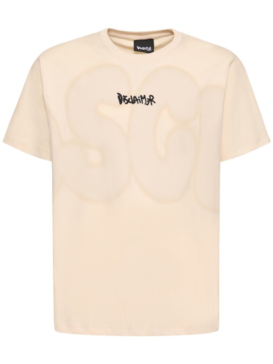 Disclaimer: Logo cotton t-shirt - Beige - men_0 | Luisa Via Roma