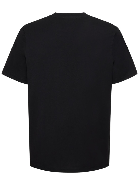 Jil Sander: Cotton jersey t-shirt - Black - men_4 | Luisa Via Roma