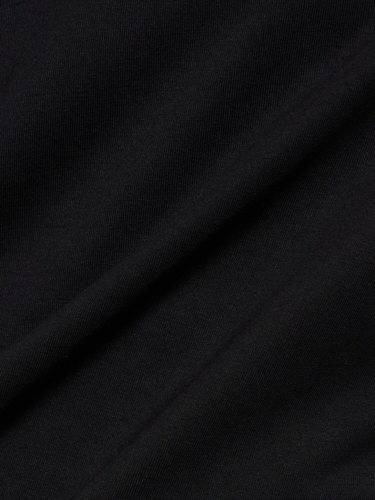 Jil Sander: Cotton jersey t-shirt - Black - men_3 | Luisa Via Roma