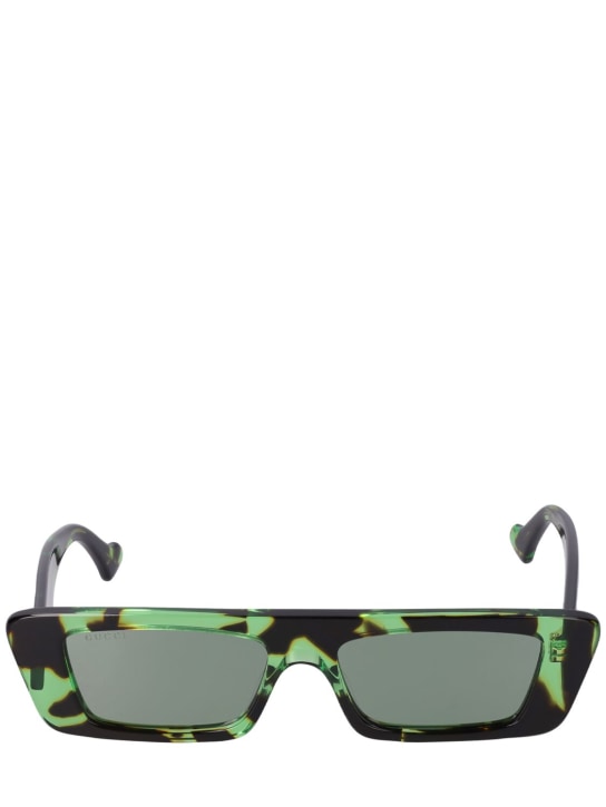 Gucci: Sonnenbrille aus Acetat „GG1331S“ - Schwarz/Grün - men_0 | Luisa Via Roma