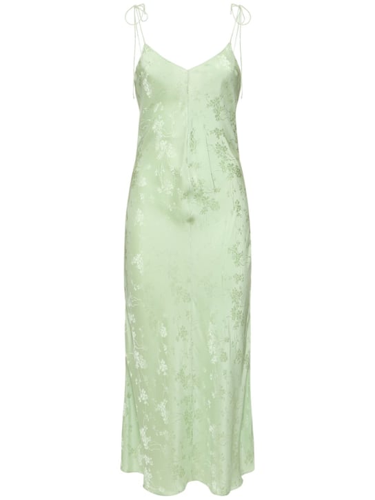 The Garment: Toulouse lace-up silk midi dress - Yeşil - women_0 | Luisa Via Roma