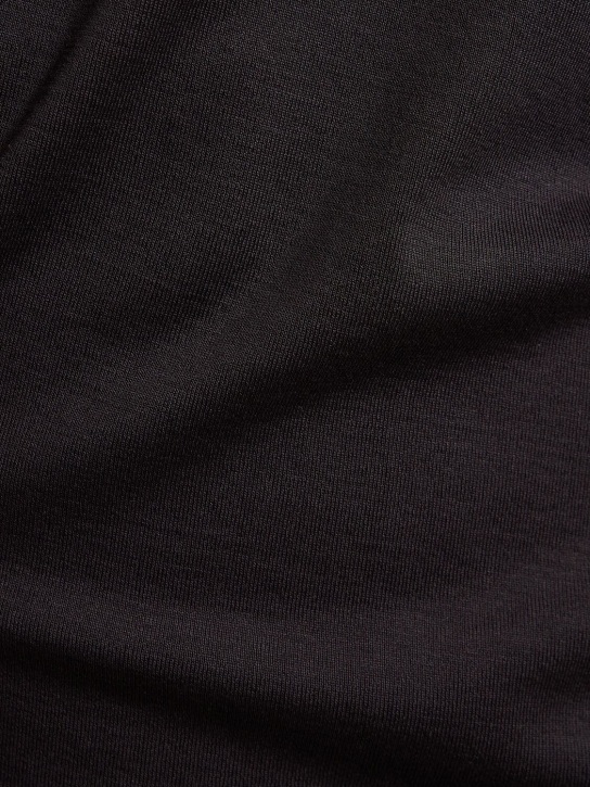 Lemaire: Cotton jersey t-shirt - Black - men_1 | Luisa Via Roma