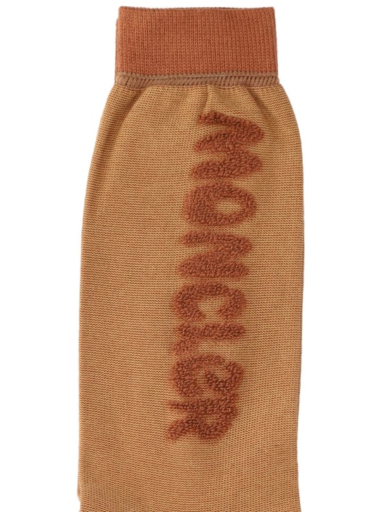 Moncler Genius: Calcetines de algodón - Naranja Oscuro - men_1 | Luisa Via Roma