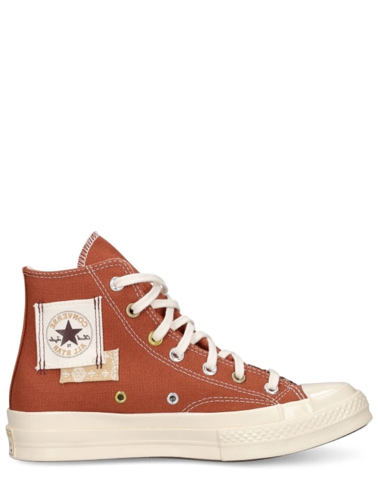 Converse: Sneakers altas Chuck 70 Patchwork - Tawny Owl/Egret - women_0 | Luisa Via Roma