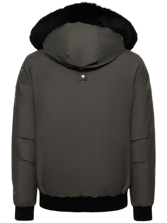 Moose Knuckles: Ballistic cotton down bomber w/ fur trim - men_2 | Luisa Via Roma