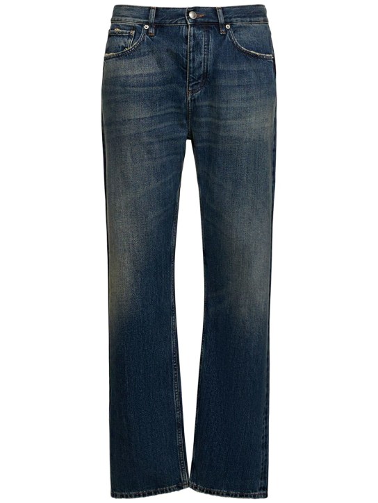 Burberry: Harison straight leg denim jeans - Vintage Denim - men_0 | Luisa Via Roma