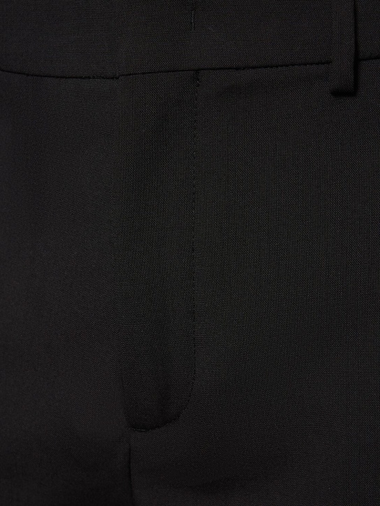 Valentino: Pantalones rectos de lana - Negro - men_1 | Luisa Via Roma