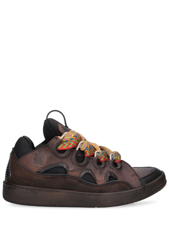 Lanvin: Sneakers aus Leder „Curb“ - Schwarz - men_0 | Luisa Via Roma