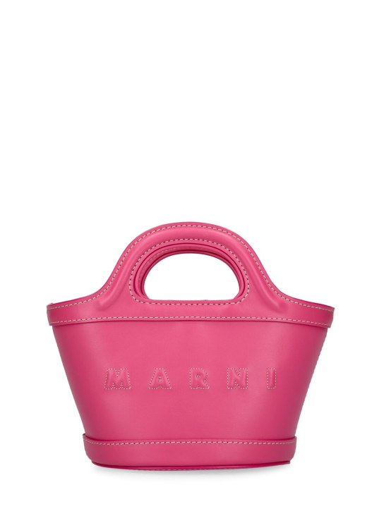 Micro tropicalia leather top handle bag - Marni - Women