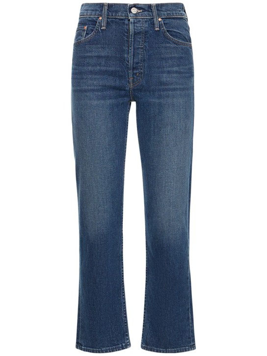 Mother: The Tomcat Ankle high rise jeans - Blue - women_0 | Luisa Via Roma
