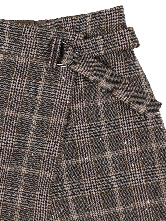 Brunello Cucinelli: ショートパンツ - マルチカラー - kids-girls_1 | Luisa Via Roma