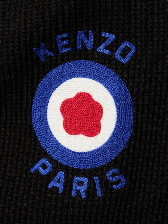 Kenzo Paris: Target print cotton cardigan - men_1 | Luisa Via Roma