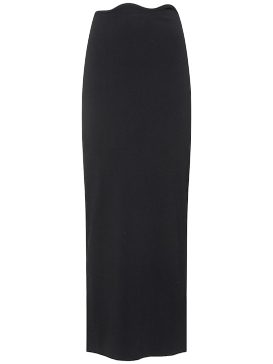 Christopher Esber: Maparadita high waist rib jersey skirt - women_0 | Luisa Via Roma