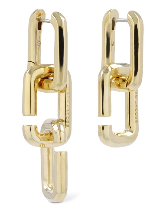 Marc Jacobs: J Marc chain link earrings - Altın Rengi - women_0 | Luisa Via Roma