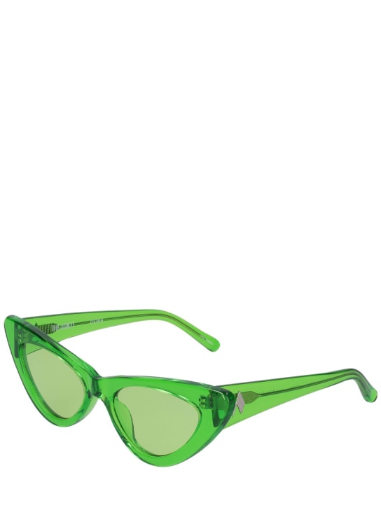 The Attico: Dora cat-eye acetate sunglasses - Yeşil - women_1 | Luisa Via Roma
