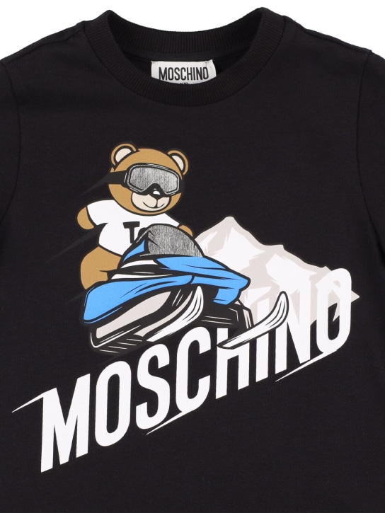 Moschino: コットンジャージーTシャツ - kids-boys_1 | Luisa Via Roma