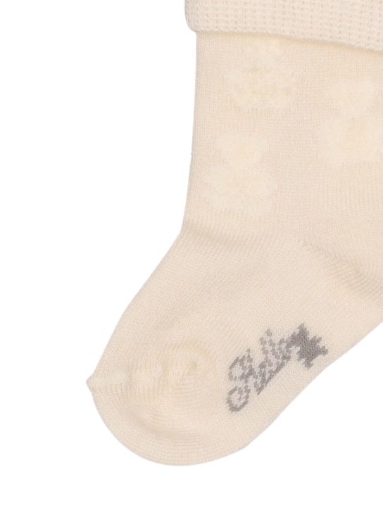 Brunello Cucinelli: Set of 4 pairs of cashmere baby socks - Renkli - kids-girls_1 | Luisa Via Roma