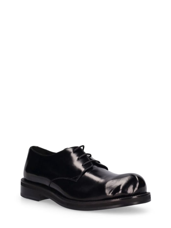 Acne Studios: Berby leather lace up shoes - men_1 | Luisa Via Roma