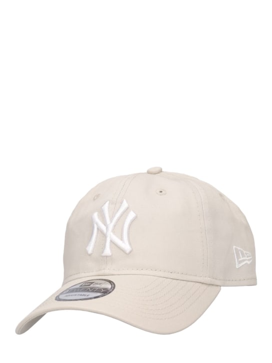 New Era: League Ess 9Twenty New York Yankees棒球帽 - 米黄色/白色 - men_1 | Luisa Via Roma