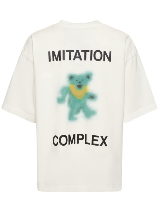 Mihara Yasuhiro: T-shirt oversize in cotone con stampa - men_4 | Luisa Via Roma