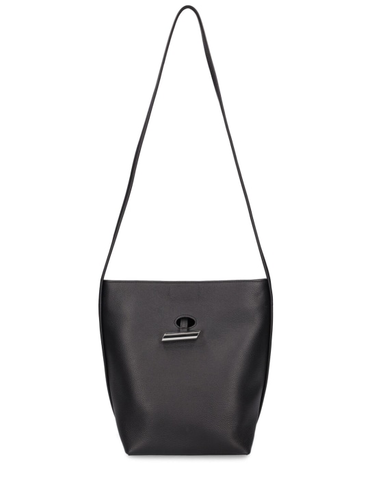 Little Liffner: Penne leather bucket bag - Siyah - women_0 | Luisa Via Roma