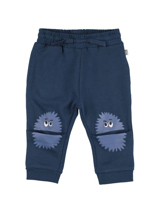 Stella Mccartney Kids: Pantalon en coton biologique - Bleu - kids-boys_0 | Luisa Via Roma