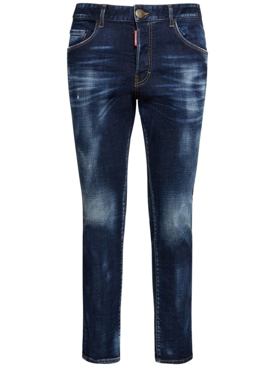 Dsquared2: Jeans de denim stretch - men_0 | Luisa Via Roma