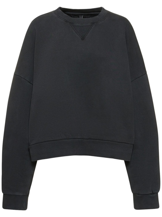 Box crew washed cotton sweatshirt - Entire Studios - Women