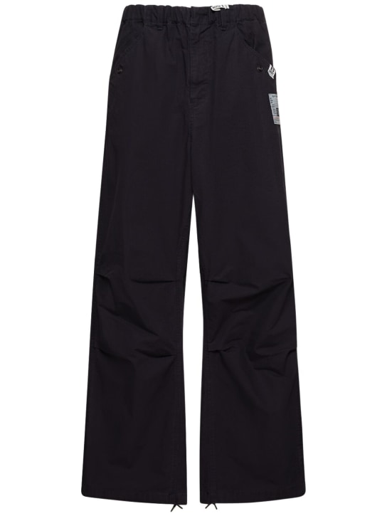 Mihara Yasuhiro: Ripstop military cotton pants - Navy - men_0 | Luisa Via Roma
