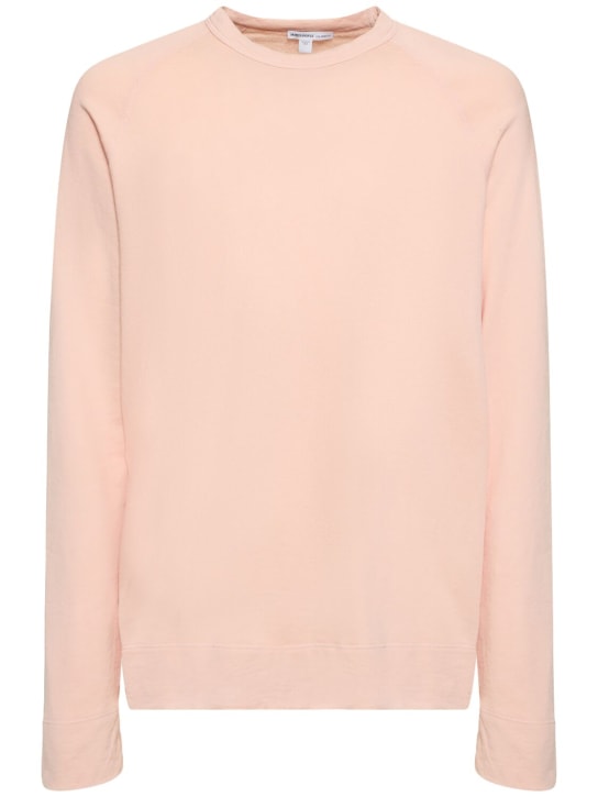 James Perse: Vintage French terry cotton sweatshirt - Pink - men_0 | Luisa Via Roma