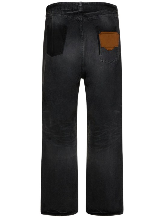 Mihara Yasuhiro: Pantaloni in denim di cotone / vita elasticizzata - men_4 | Luisa Via Roma