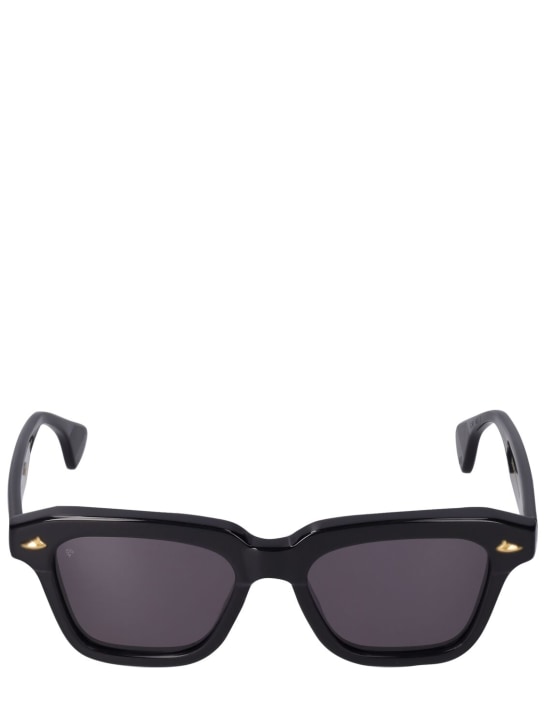 Sestini: Quattro squared acetate sunglasses - Black - women_0 | Luisa Via Roma