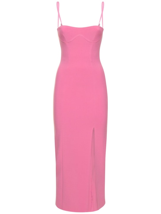 Bec + Bridge: Robe midi en crêpe Marisol - Rose - women_0 | Luisa Via Roma