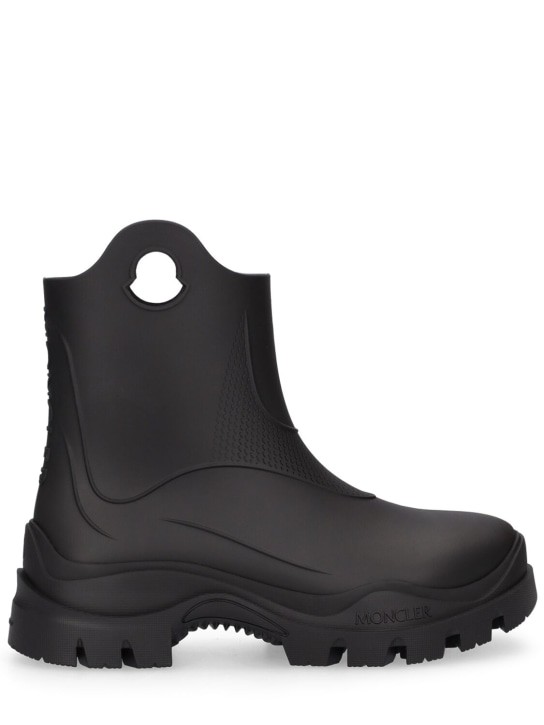 Moncler: 32mm Misty rubber rain boots - Black - women_0 | Luisa Via Roma