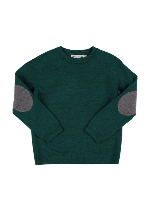 Bonpoint: Suéter de lana - Verde - kids-boys_0 | Luisa Via Roma