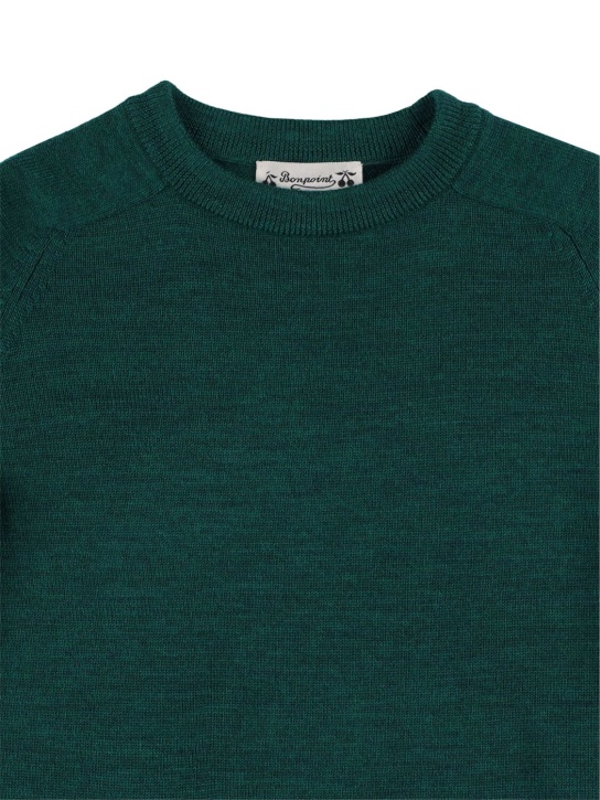 Bonpoint: Suéter de lana - Verde - kids-boys_1 | Luisa Via Roma