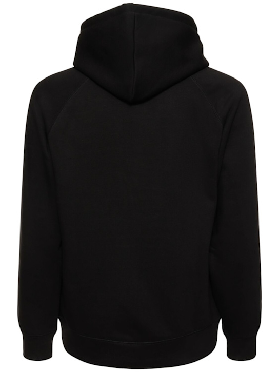 Carhartt WIP: Chase cotton blend zip hoodie - Black/Gold - men_4 | Luisa Via Roma