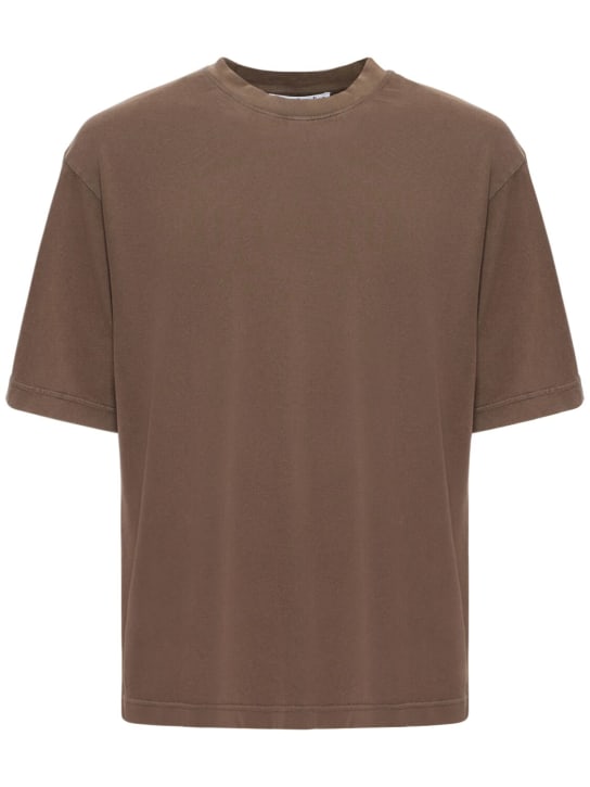 Acne Studios: Extorr vintage cotton t-shirt - Dark Brown - men_0 | Luisa Via Roma