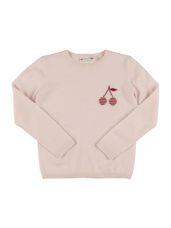 Bonpoint: Brunelle cashmere sweater - Pembe - kids-girls_0 | Luisa Via Roma