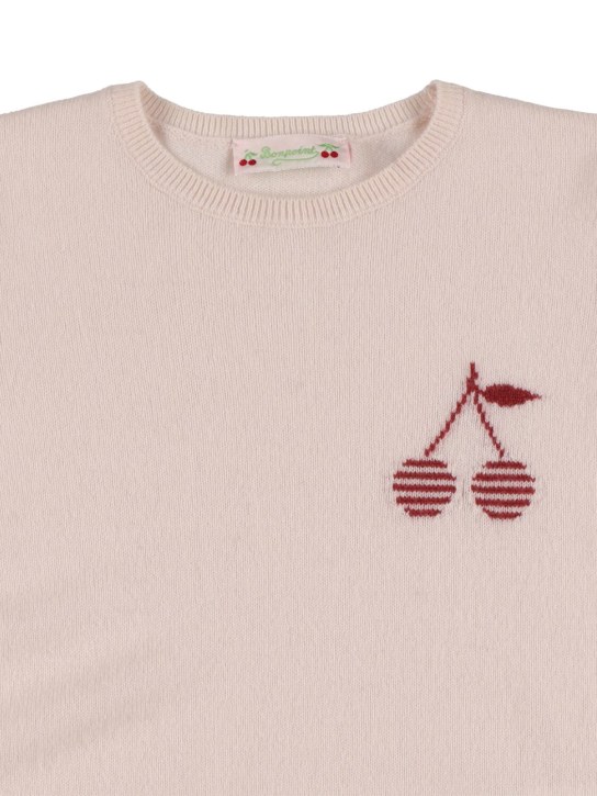 Bonpoint: Brunelle cashmere sweater - Pembe - kids-girls_1 | Luisa Via Roma