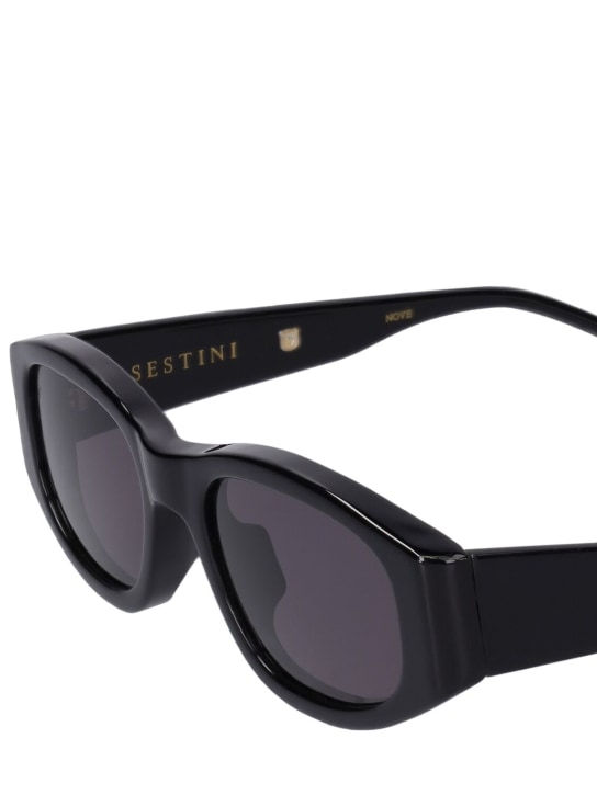 Sestini: Nove squared acetate sunglasses - Black - women_1 | Luisa Via Roma