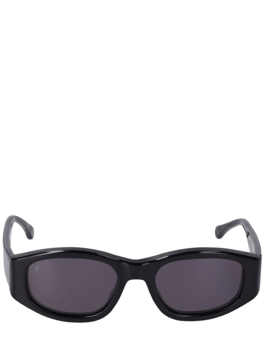 Sestini: Nove squared acetate sunglasses - Black - men_0 | Luisa Via Roma